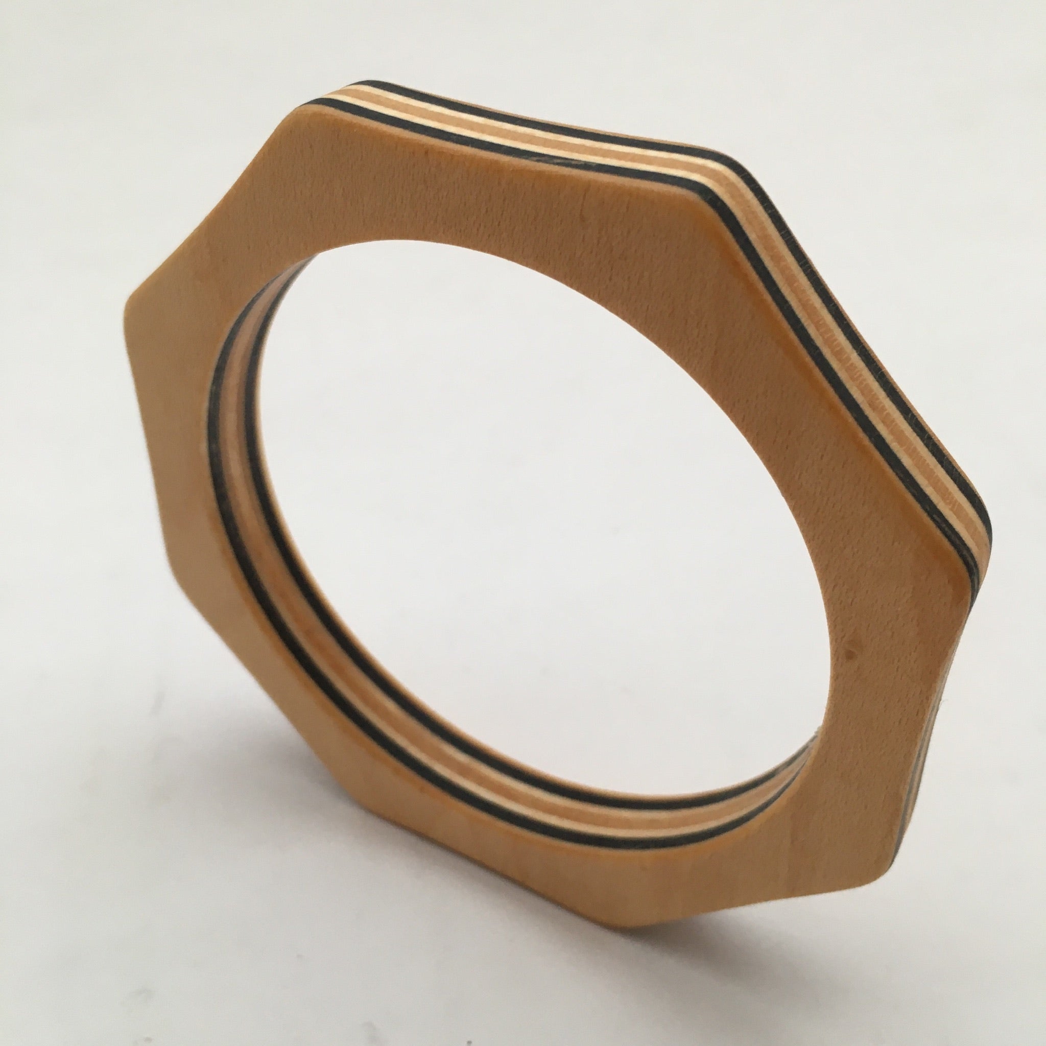 LGS Skateboard wooden bracelet - octagonal
