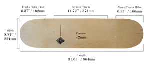 LGS Skateboard "Jeanne Lagger",  8.81''